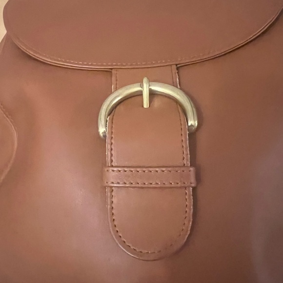 EUC Authenic Vintage Coach Soho Back Sac Brown Leather Backpack Bag (1990s) - Picture 8 of 10